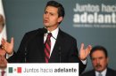 Mexico's President-elect Enrique Pena Nieto speaks during a meeting with legislators of the the Institutional Revolutionary Party (PRI) to present initiatives on anti-corruption laws in Mexico City