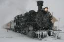 A Durango & Silverton Narrow Gauge Railroad passenger train arrives in Silverton, Colo., on Sunday