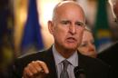 California Governor Jerry Brown speaks on May 19, 2015 in Sacramento, California