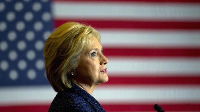 Democratic presidential candidate Hillary Clinton speaks during a rally on the campus of Simpson College, Thursday, Jan. 21, 2016, in Indianola, Iowa. (AP Photo/Jae C. Hong)