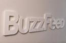The BuzzFeed logo is seen outside their offices in New York