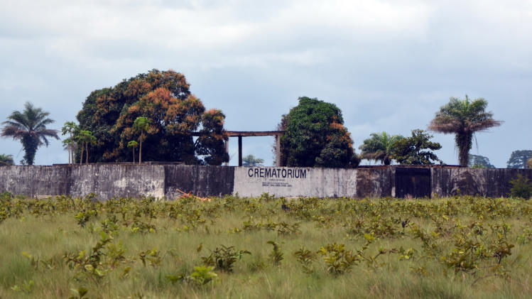 Monrovia's crematorium, seen on August 14, 2014