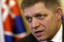 Slovakia's Prime Minister Robert Fico speaks during an interview with Reuters in Bratislava
