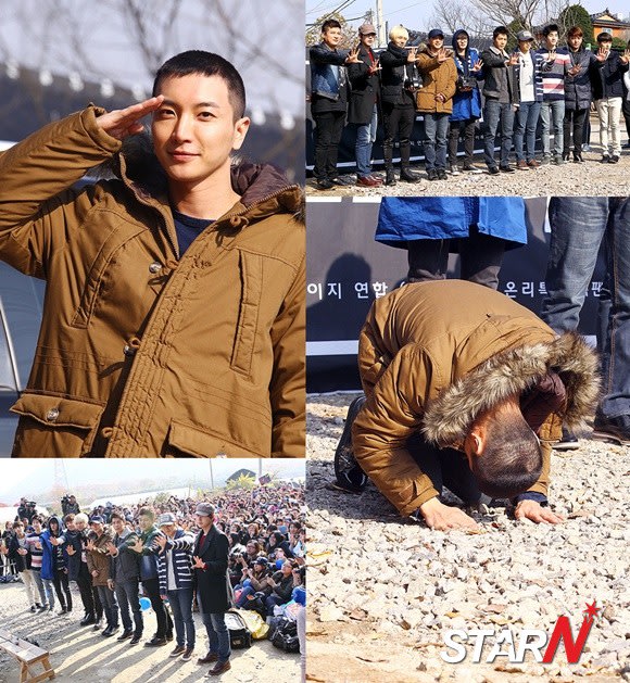 Leeteuk Super Junior mulai mengikuti wajib militer (Foto: Star N)
