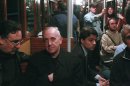 In this 2008 photo, Argentina's Cardinal Jorge Mario Bergoglio, second from left, travels on the subway in Buenos Aires, Argentina. Bergoglio, named pope on Wednesday, March 13, 2013, was known for taking the subway and mingling with the poor of Buenos Aires while archbishop. Bergoglio chose the name Pope Francis and is the first pope ever from the Americas. (AP Photo/Pablo Leguizamon)