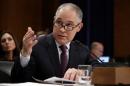 Oklahoma Attorney General Scott Pruitt testifies on his nomination to be administrator of the Environmental Protection Agency in Washington.