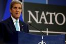 Kerry holds a news conference at the NATO ministerial meetings at NATO Headquarters in Brussels