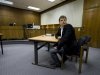 Former Tour de France winner Jan Ullrich of Germany sits in a courtroom in the western German city of Duesseldorf