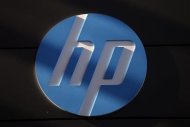 A Hewlett-Packard logo is seen at the company's Executive Briefing Center in Palo Alto, California January 16, 2013. REUTERS/Stephen Lam/Files