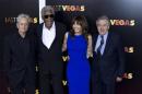 Cast members of "Last Vegas" Douglas, Freeman, Steenburgen, and De Niro, attend the premiere of the movie in New York