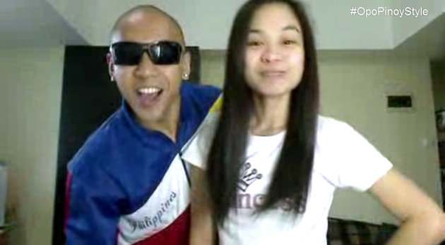 Paula Jamie Salvosa, who once drew online flak for berating a security guard, is now featured in another viral video, which rides on the global popularity of pop hit 'Gangnam Style' to highlight Pinoy pride. (Photo screengrabbed from YouTube video)