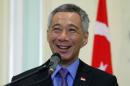 Singapore's Prime Minister Lee Hsien Loong speaks during a news conference at the Prime Minister's office in Putrajaya