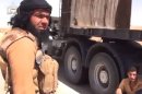 YouTube grab said to show Shaker Wahib al-Fahdawi, head of Islamic State of Iraq and the Levant affiliate Ussud Al-Anbar