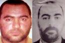 A combo of two pictures released by the US Department of State's Bureau of Diplomatic Security (L) and by Iraqi Ministry of Interior allegedly shows photographs of Abu Bakr al-Baghdadi