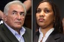 This combo made from file photos shows former International Monetary Fund chief leader Dominique Strauss-Kahn on May 19, 2011, left, and Nafissatou Diallo on July 28, 2011, in New York. A person familiar with the case says Strauss-Kahn and Diallo, a New York City hotel maid who accused him of trying to rape her, have reached an agreement to settle her lawsuit. The person spoke to The Associated Press on Thursday on condition of anonymity to discuss the private negotiation. The details of the deal are unknown. (AP Photo, File)