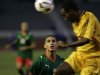 Ethiopia's Siyoum jumps to head the ball during their 2010 World Cup qualifying soccer match against Morocco in Casablanca