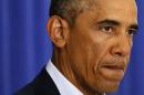 U.S. President Barack Obama delivers a statement from Martha's Vineyard
