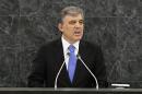 Turkish President Abdullah Gul addresses the 68th United Nations General Assembly in New York