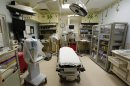 A paediatric emergency room suite is shown in the Ryder Trauma Center at Jackson Memorial Hospital in Miami