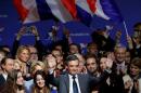 Francois Fillon, former French prime minister and member of Les Republicains political party, attends a rally as he campaigns in the second round for the French center-right presidential primary election in Paris