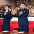 North Korean leader Kim Jong Un and Ri Sol-Ju enjoy a performance by the Moranbong band in Pyongyang