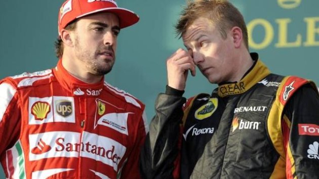 Alonso und Räikkönen jagen den WM-Führenden Vettel