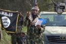 A screengrab taken on October 2, 2014 from a video released by the Nigerian Islamist extremist group Boko Haram shows their leader Abubakar Shekau delivering a speech