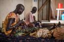 Malnourished children receive treatment at the Leer Hospital, South Sudan, on July 7, 2014