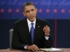 U.S. President Barack Obama makes a point during the final U.S. presidential debate in Boca Raton