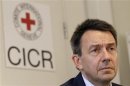 Peter Maurer, President of the International Committee of the Red Cross (ICRC), looks on during a news conference in Geneva