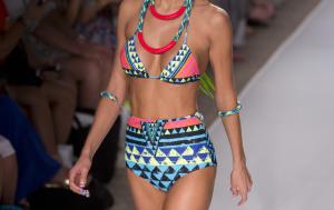 A model walks down the runway wearing swimwear from&nbsp;&hellip;