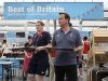 Britain's Prime Minister David Cameron takes lunch with Team GB athletes during his visit to the Olympic Village at the London 2012 Olympic Games