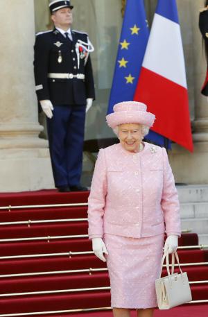 Britain&#39;s Queen Elizabeth II smiles as she leaves&nbsp;&hellip;