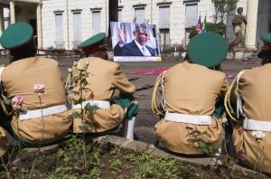 Members of the Ethiopian Defense Forces Band await&nbsp;&hellip;