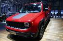 The new Jeep Renegade is seen during the first press day ahead of the 85th International Motor Show in Geneva