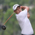 Lucas Lee of Brazil plays a shot on the third fairway during the third round of Thailand Open Golf Championship at Thana City Golf and Sports Club on the outskirts of Bangkok, Thailand Saturday, March 16, 2013. (AP Photo/Apichart Weerawong)