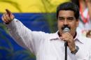 Venezuelan President Nicolas Maduro delivers a speech during a rally in Caracas on June 14, 2016