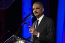 United States Attorney General Eric Holder speaks during the Human Rights Campaign's 13th annual Greater New York Gala
