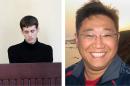 US citizens Kenneth Bae(R) and Matthew Miller were held in North Korea for two years and seven months respectively