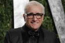 Director Scorsese arrives at the 2012 Vanity Fair Oscar party in West Hollywood