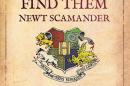 'Fantastic Beasts And Where To Find Them by Newt Scamander'. JK Rowling book cover
