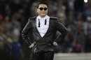 PSY performing on the Hyundai Halftime Show in Toronto, Canada