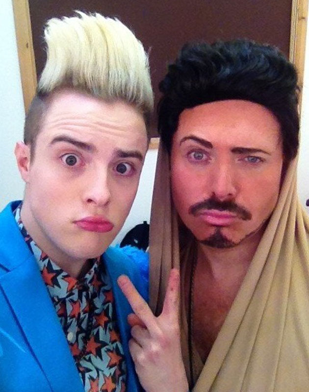 Celebrity Juice: Keith Lemon dresses up as Rylan Clark, poses with ...