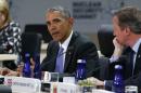 File photo of U.S. President Obama and British Prime Minister Cameron at Nuclear Security Summit in Washington