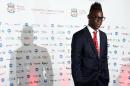 Liverpool's Italian forward Mario Balotelli arrives to attend the Liverpool Football Club 2015 Players' Awards at the Echo Arena in Liverpool on May 19, 2015