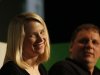 Yahoo! CEO Mayer speaks on stage during TechCrunch Disrupt SF 2012 in San Francisco
