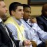 From left, Defense attorney Adam Nemann, his client, defendant Trent Mays, 17, defendant 16-year-old Ma'lik Richmond and his attorney, Walter Madison, listen to testimony during Mays and Richmond's trial on rape charges in juvenile court on Thursday, March 14, 2013 in Steubenville, Ohio. Mays and Richmond are accused of raping a 16-year-old West Virginia girl in August of 2012. (AP Photo/Keith Srakocic, Pool)