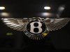 The logo of a Bentley car is pictured during a press presentation prior to the Essen Motor Show in Essen