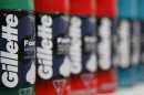 Procter & Gamble's Gillette shaving foam can be seen on display at a new Wal-Mart store in Chicago
