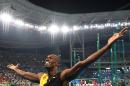 Usain Bolt took his gold medal haul to nine with a 'triple triple' of 100m, 200m and 4x100m titles for the third Olympics